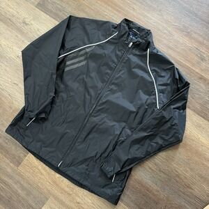 Adidas Golf Climaproof Packable Rain Jacket‎ Black White Sz XL